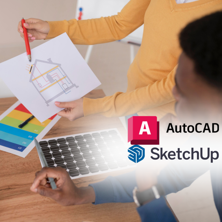 Formation en logiciels SketchUp/AutoCAD pour solaire PV