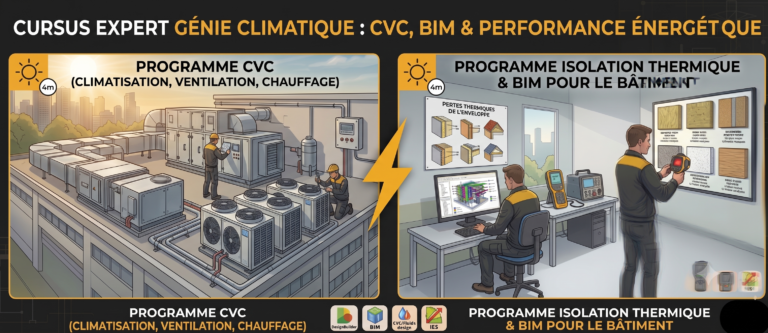 Cursus Expert Génie Climatique : CVC, BIM & Performance Énergétique